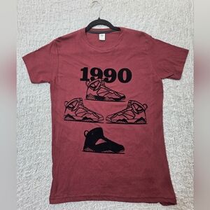1990 Velvet Graphic Men's T-Shirt - Maroon